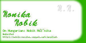 monika nobik business card